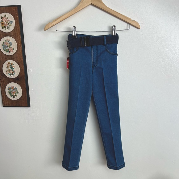 NWT Retro 70s Style High Waisted Straight Leg Jeans - Picture 1 of 6